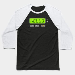 Minimalist 90s pager - Hello Baseball T-Shirt